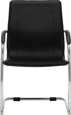 Obrázok produktu pre vidaXL Kancelárska stolička Cantilever Black Imitation Leather