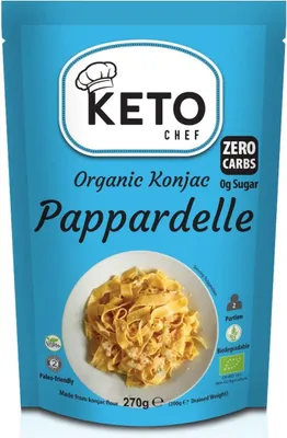 Produktbild von Keto-Pasta (Konjak-Nudel-Pappardelle) 270 g (200 g) - Keto Chef