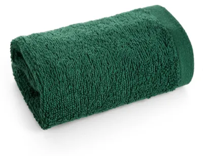 Zdjęcie produktu dla Ręcznik bawełniany BASIC 2 50x90 butelkowa zieleń frotte 500 g/m2