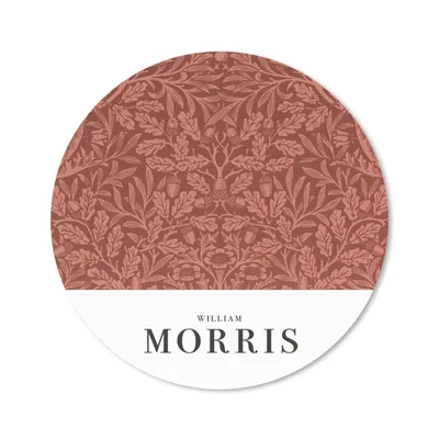 Produktbild von MuchoWow® Mauspad Mousepad Blätter - Pflanzen - Morris - Braun 30x30 cm - Mousepads - Maus Mat - Pad - Mausunterlage - Tischunterlage - Schreibtischmatten