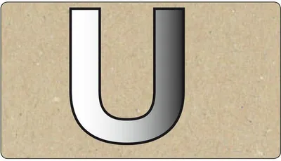 Obrázek produktu pro Spiegelornamente Grobuchstabe U
