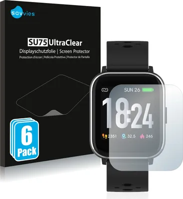 Produktbild von 6x Für Denver SW-163 Schutzfolie Savvies Displayschutz Display Schutz Folie Klar Transparent
