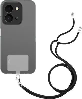 Image de Cazy Coque avec Cordon compatible avec Xiaomi Redmi 15C Coque avec Cordon – Coque Flexible – Transparent