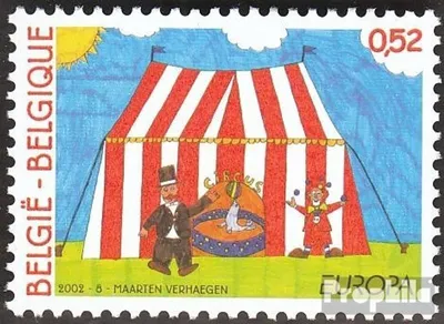 Produktbild von Briefmarken Belgien 2002 Mi 3119 (kompl.Ausg.) postfrisch Europa: Zirkus