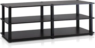 Obrázek produktu pro Skříňka pod televizi, 3 police, černá, 29 x 119 x 39 cm