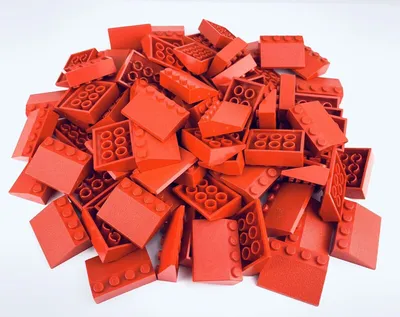 Mattoncini LEGO® 3x4 per tetto rosso per tetto 3297
