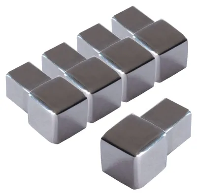 Produktbild von Dalsys 5x Endstück Fliesenprofil 10mm Quadratprofil Edelstahl poliert - Endkappe für Eckprofil Fliesenschiene - Fliesenprofil Zubehör