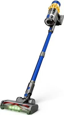 Immagine prodotto di Aspirapolvere a batteria, potenza di aspirazione 55KPa, filtrazione HEPA, blu con oro
