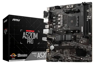 Produktbild von MSI A520M Pro (A520.AM4.mATX.DDR4)