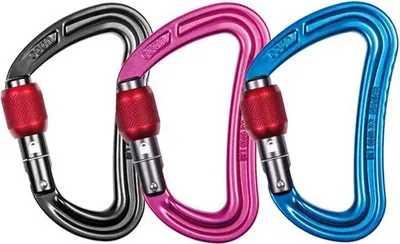Produktbild von Ocun Raven Screw Karabinerhaken 3 Einheiten Rosa  Rosa One Size