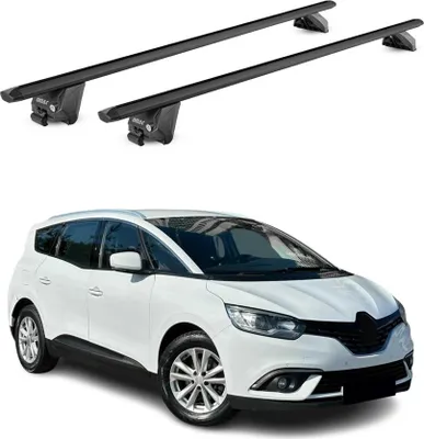 Produktbild von Dachträger für Renault Grand Scenic mk4 2017-2022 100kg Alu Schwarz 2x ABE
