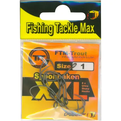 Produktbild von TFT Spoonhaken XXL Gr. 1 - 8 Forellenhaken