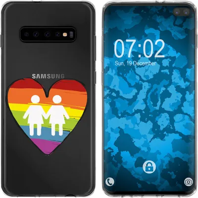 Produktbild von PhoneNatic Case kompatibel mit Samsung Galaxy S10 Plus Silikon-Hülle pride Frauen M4