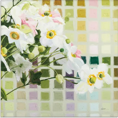 Produktbild von ARTland Glasbild Color Chart I Größe: 40x40 cm