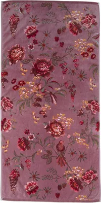 Produktbild von Pip Studio Duschtuch Secret Garden Farbe Mauve Größe 70x140