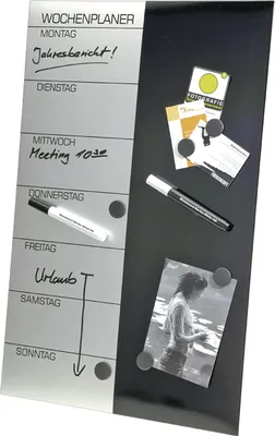Produktbild von GENIE Wochenplaner Magnettafel Terminplaner Blackboard Wandtafel Pinnwand Magnet