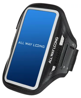 Productafbeelding van Hardloop Telefoonhouder - Hardloop Armband Telefoon - Telefoonhouder Hardlopen - Verstelbaar - t/m 7 Inch - Zwart