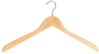 Productafbeelding van Houten kleerhangers - Set van 5 stuks voor een opgeruimde kledingkast