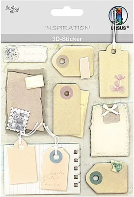 Produktbild von 3D-Sticker Motiv 21 - Anhängezettel