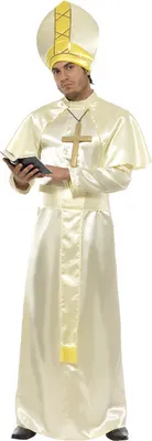 Produktbild von Papstkostüm Kostüm Papst Kirchenkostüm Robe Gr. M / L