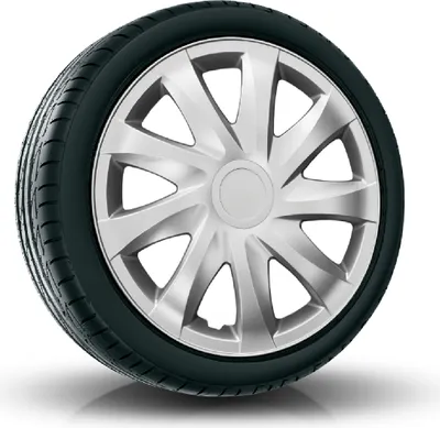 Produktbild von Radkappen Radzierblenden EINZELN (1Stück) 14 Zoll silber DRACO Z458286