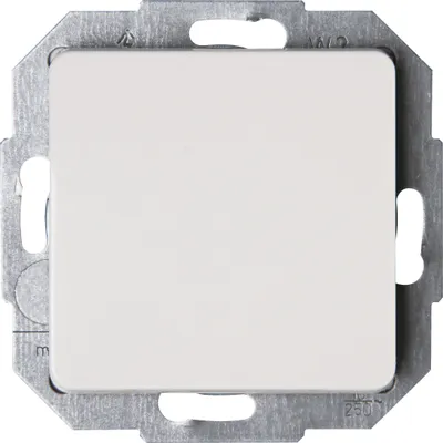 Zdjęcie produktu dla Kopp 619313089, Przyciskany przełącznik, 1P, Plastik, Termoplastyczny, Połysk, Biały, IP20