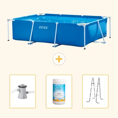 Produktbild von Rechteckiger Frame Pool - 220x150x60 cm - 4-teilig SCB84