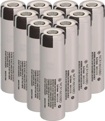 Immagine prodotto di 10x Panasonic Li-Ion 3,6 V 3100 mAh NCR18650BD NCR 18650