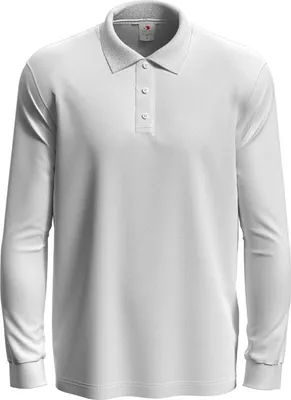 Produktbild von Stedman ST3400 | Herren Longsleeve Poloshirt 100 - Farbe: White - Größe: XXL