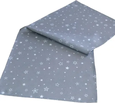 Obrázek produktu pro Heimtexland ® stolní dekorace série vánoční hvězdy vánoční dekorace dekorace polštáře ubrus typ366 běhoun na stůl 40x90 cm tmavě šedý