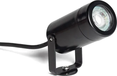 Produktbild von LED-Außenstrahler mit Erdspieß Leaf für Glühbirnen GU10 Schwarz