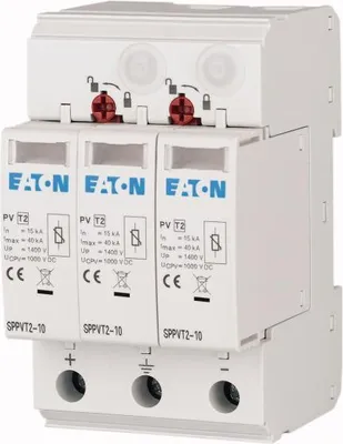 Produktbild von Überspannungsschutz C Typ 2 1000VDC SPPVT2-10-2+PE 176090 Eaton
