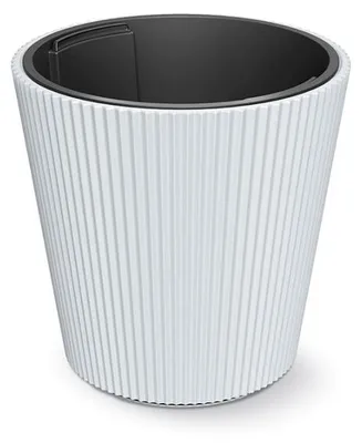 Produktbild von Blumentopf Milly rund für Innen- und Außenbereich Pflanzgefäß Pflanztopf aus Kunststoff 349 mm Farbe Weiß