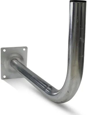 Image de Support satellite en acier en forme de L, 50 x 24 cm, Ø 38 mm