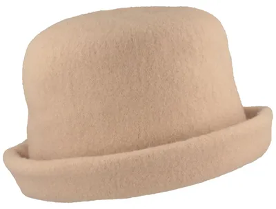 Kopka Clochard Hut aus Walkstrick in beige