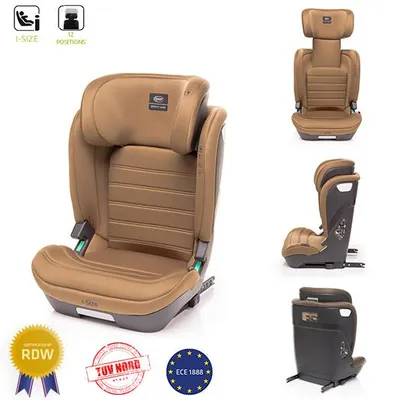 Obrázok produktu pre 4Baby | Autosedačka – od 3 rokov – ISOFIX, i-Size, 15–36 kg, 105–150 cm, nastaviteľná opierka hlavy, montáž v smere jazdy – Mokka – App-Fix