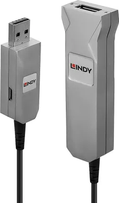 Image de Lindy 42701 câble USB USB 3.2 Gen 1 (3.1 Gen 1) 50 m USB A Noir, Argent