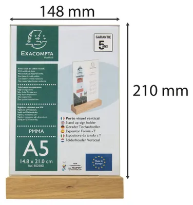Image de Exacompta 85258D Exacompta Tischaufsteller DIN A5 beidseitig, 1 St.