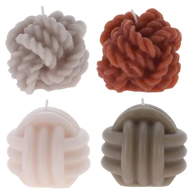 Bubble-Kerzen Set 4er, 7,2 cm, 4 Farben, Dekokerzen