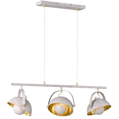 Produktbild von WOFI Pendelleuchte Mona grau-gold 95 cm