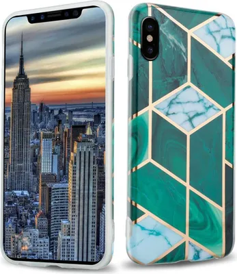 Produktbild von Cadorabo Schutzhülle für Apple iPhone X / XS Hülle in Grün TPU Handyhülle Etui Case Cover