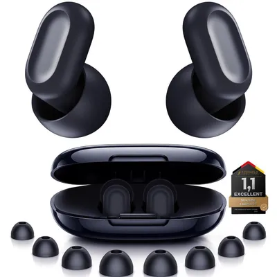 Image de Bouchons d'oreille pour dormir | Réduction du bruit de 28 dB | Silicone | Noir | Réutilisables