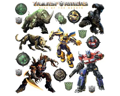 Obrázek produktu pro Dětská samolepka na zeď Transformers 31x31 cm