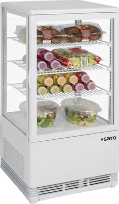 Obrázok produktu pre Saro SC 70, Chladiaca vitrína, Voľne stojaci, Biela, Plast, Tlačidlá, LED