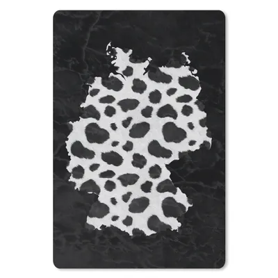 Produktbild von MuchoWow® Mauspad Mousepad Karte - Deutschland - Pantherdruck 18x27 cm - Mousepads - Maus Mat - Pad - Mausunterlage