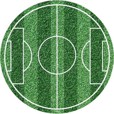 Produktbild von Fondant essbare Kuchen Papier Fußballplatz 20cm