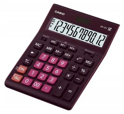 Obrázek produktu pro Casio Kalkulačka Gr-12C-Wr Kancelářská Fialová, 12- Číselný Displej