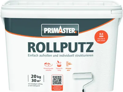 Produktbild von Primaster Rollputz gebrauchsfertig für innen weiß 20 kg für ca. 30 m²