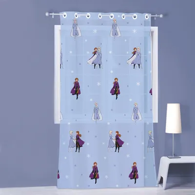 Produktbild von Gardine Vorhang Fertiggardine Frozen 2 Elsa Anna 140 x 240 cm