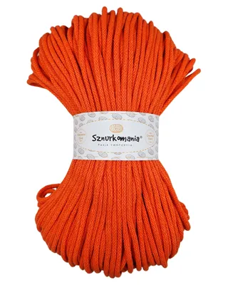 Produktbild von Baumwollkordel mit einem Kern 5mm 100m, Makrameegarn, Makrameekordel, Häkelkordel, Makrameekordel, Naturgarn, 5mm Kordel, geflochtene Baumwollkordel